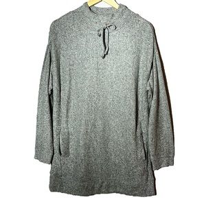 Sunday Long Gray Women's Sweater Top Size L